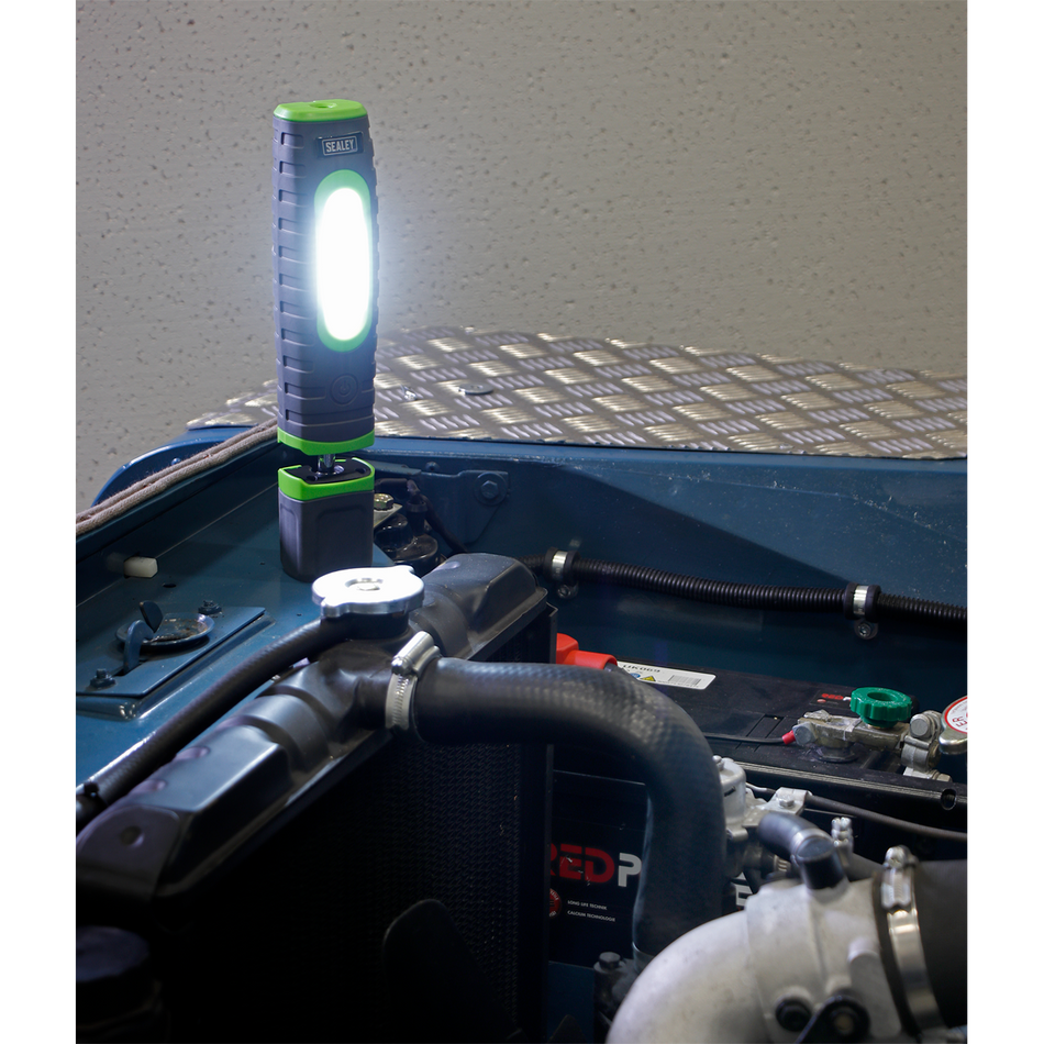 Rechargeable 360deg Inspection Light 15W & 3W SMD LED - Green