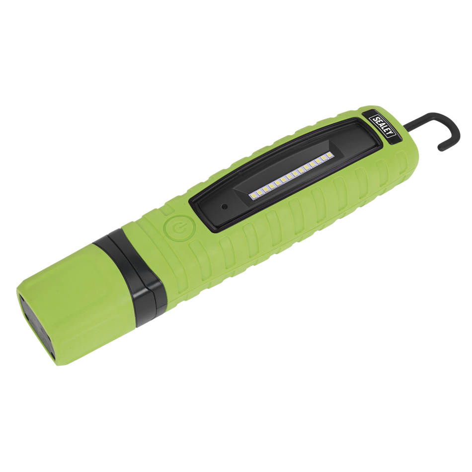 Rechargeable 360deg Inspection Light 8W & 3W SMD LED - Green