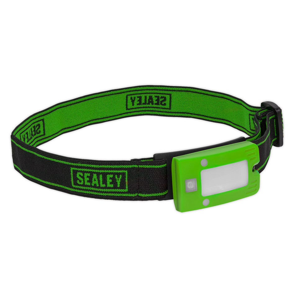 LED360HTG Rechargeable Head Torch with Auto-Sensor 2W COB LED - Green