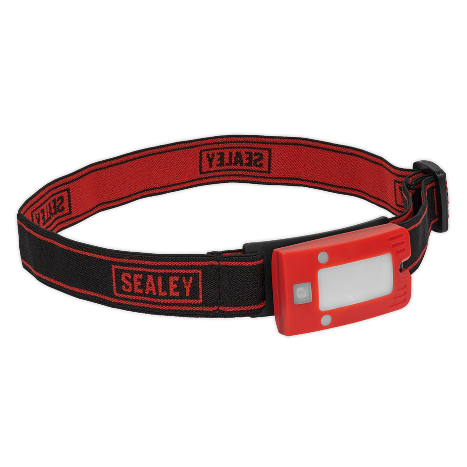LED360HTR Rechargeable Head Torch with Auto-Sensor 2W COB LED - Red