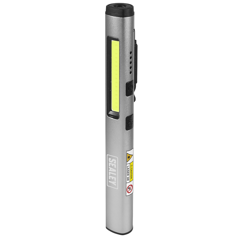 LED450UV Rechargeable UV Penlight Torch with Laser Pointer 5W COB & 3W SMD LED