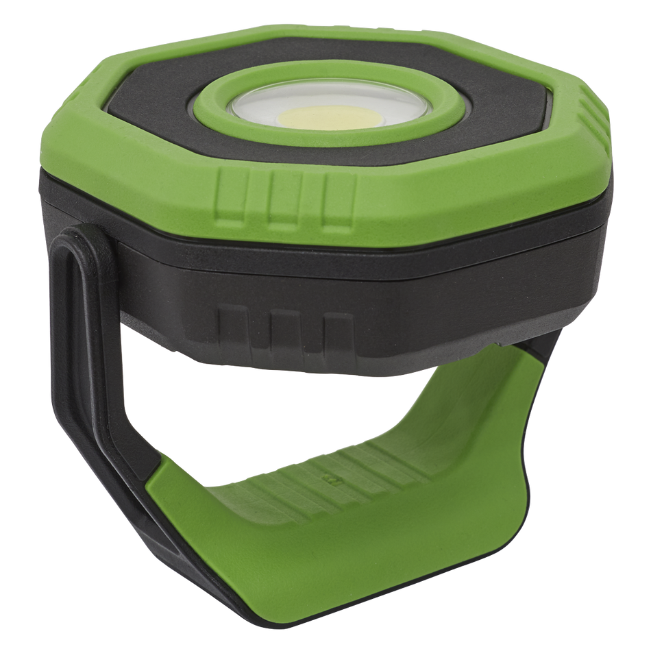 Rechargeable 360deg Pocket Floodlight with Magnet 7W COB LED - Green