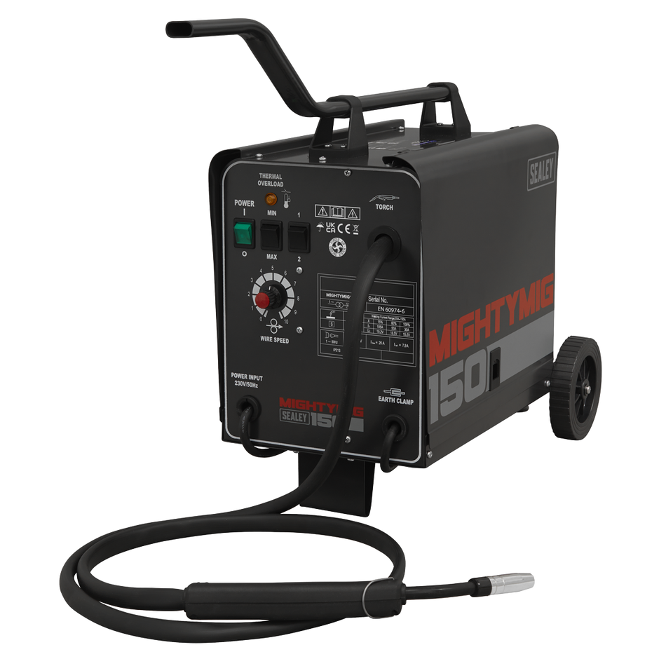 MIGHTYMIG150 Professional Gas/Gasless MIG Welder 150A 230V