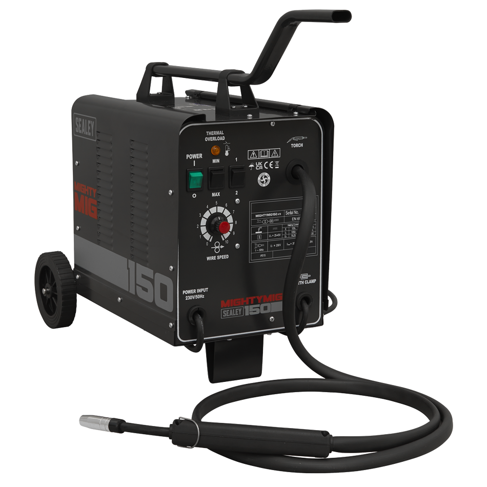 MIGHTYMIG150 Professional Gas/Gasless MIG Welder 150A 230V