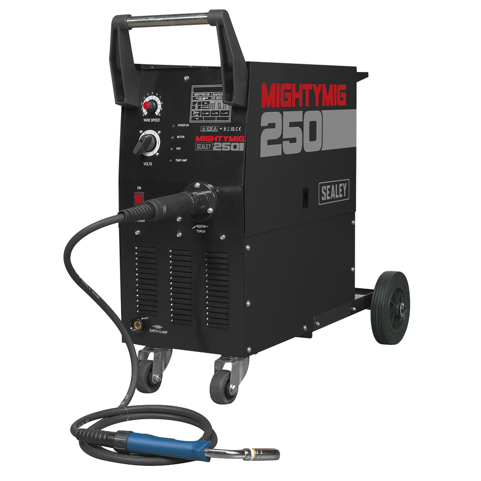 MIGHTYMIG250 Professional Gas/Gasless MIG Welder with Euro Torch 250A