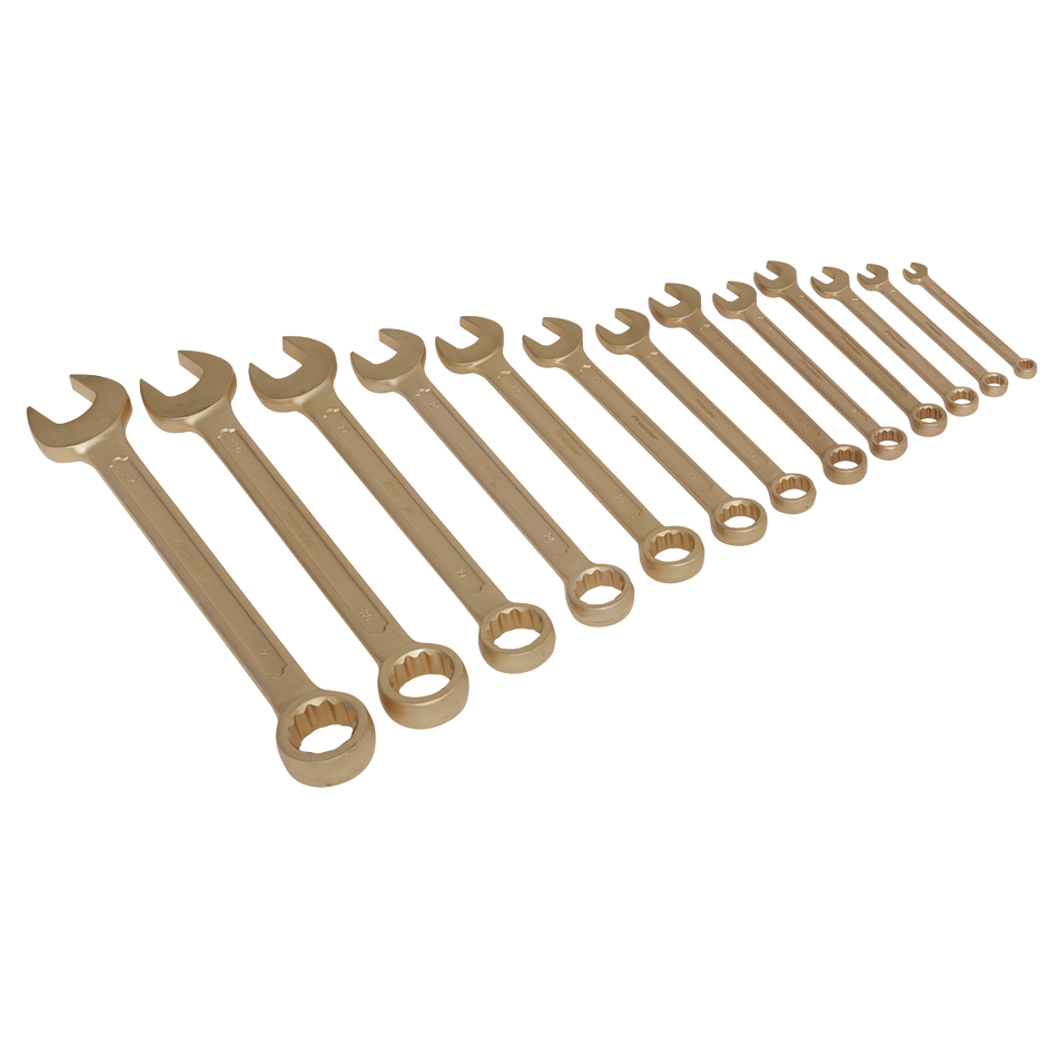 NS001 Premier Non-Sparking Combination Spanner Set 13pc