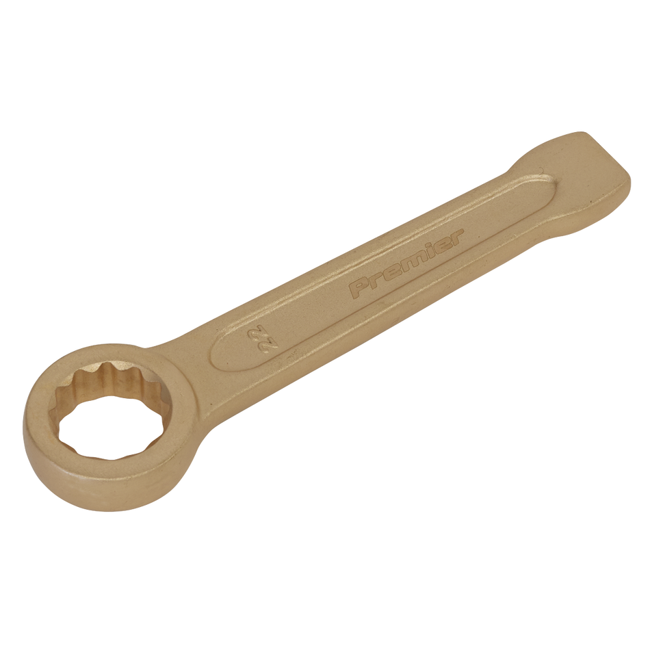 NS028 Premier Non-Sparking Ring End Slogging Spanner 22mm