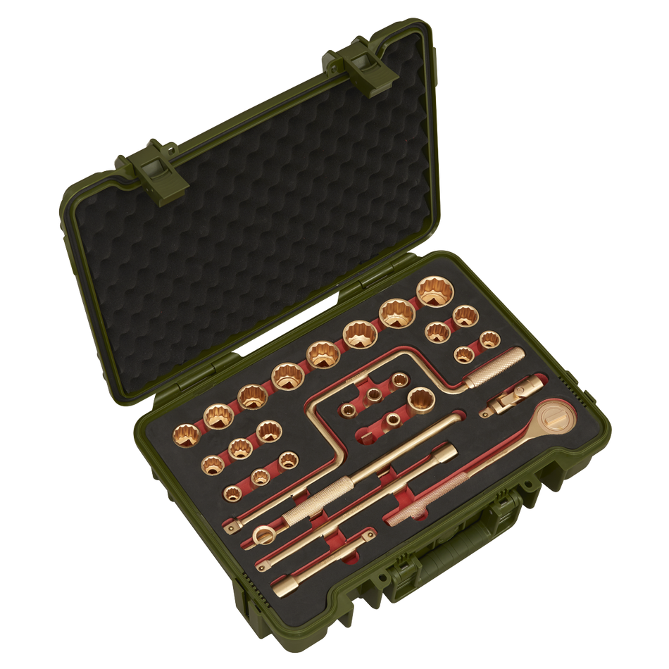 NS039 Premier Non-Sparking Socket Set 1/2"Sq Drive 31pc