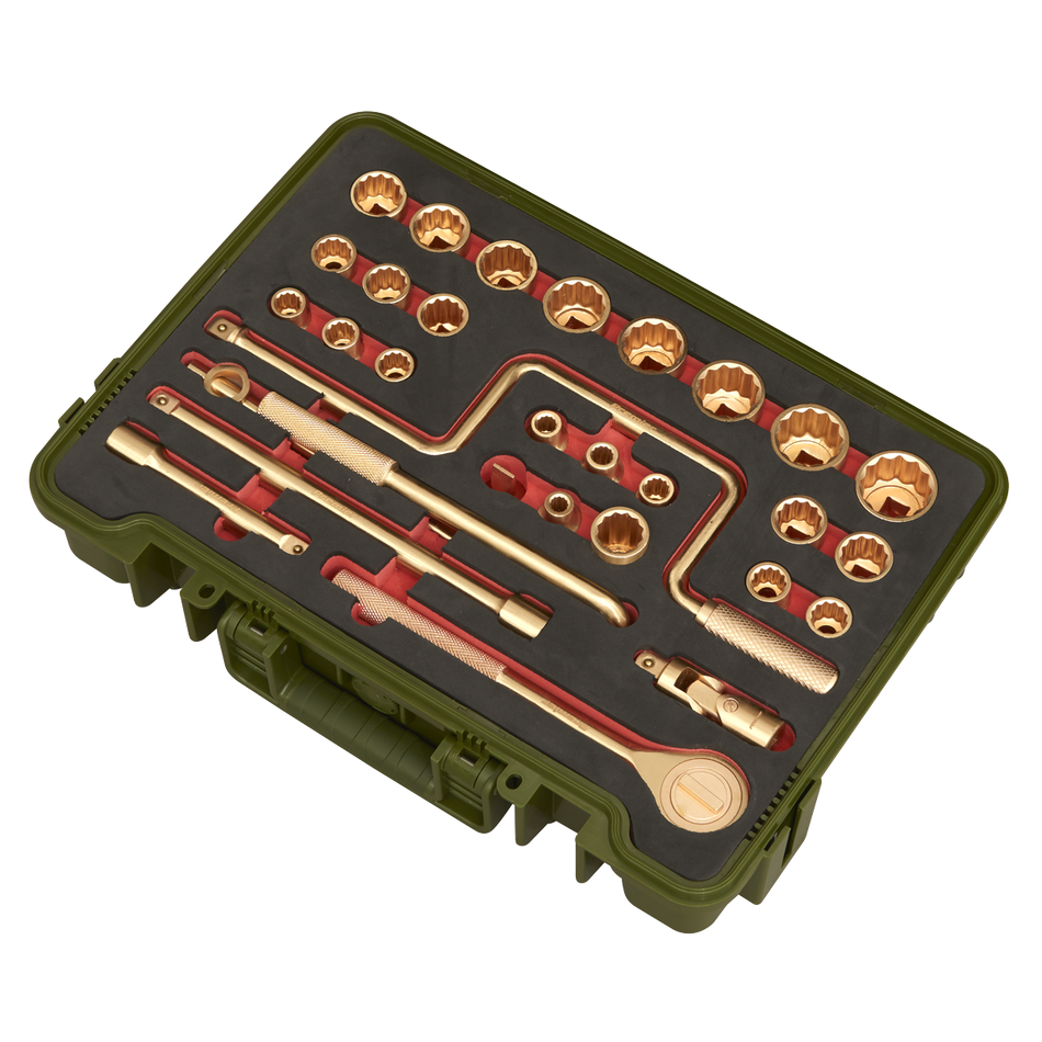 NS039 Premier Non-Sparking Socket Set 1/2"Sq Drive 31pc
