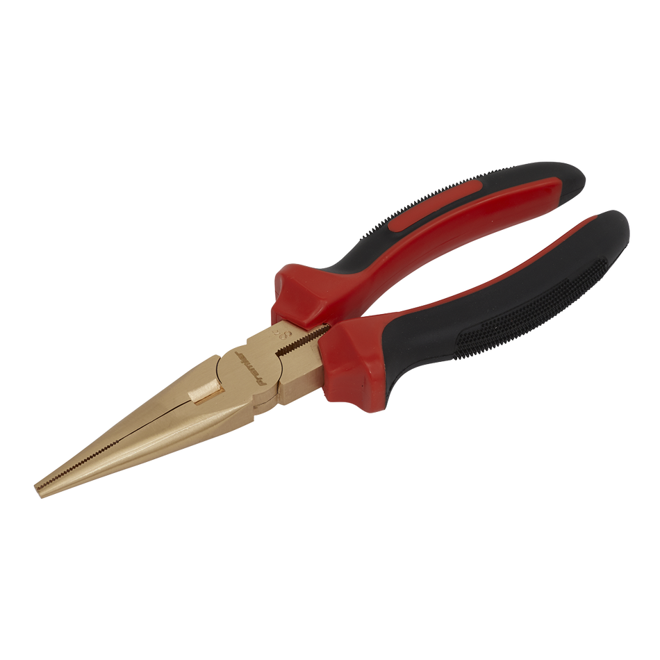 NS075 Premier Non-Sparking Long Nose Pliers 200mm