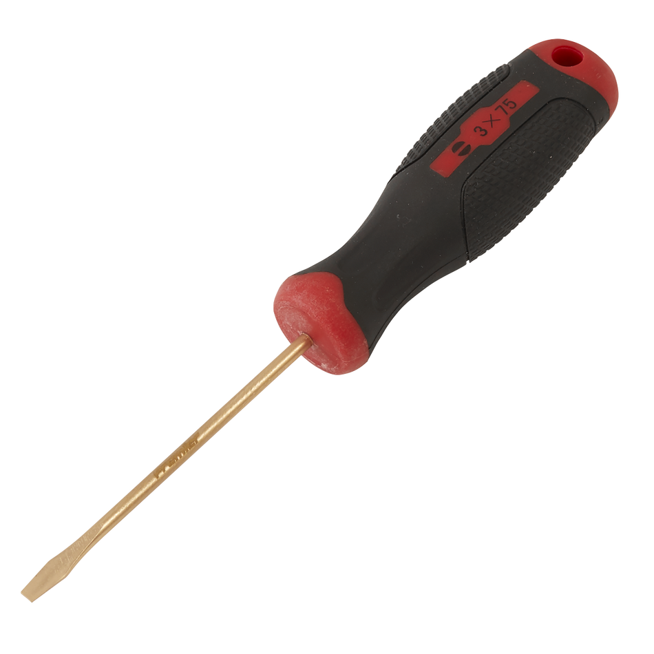 NS092 Screwdriver Slotted 3 x 75mm - Non-Sparking