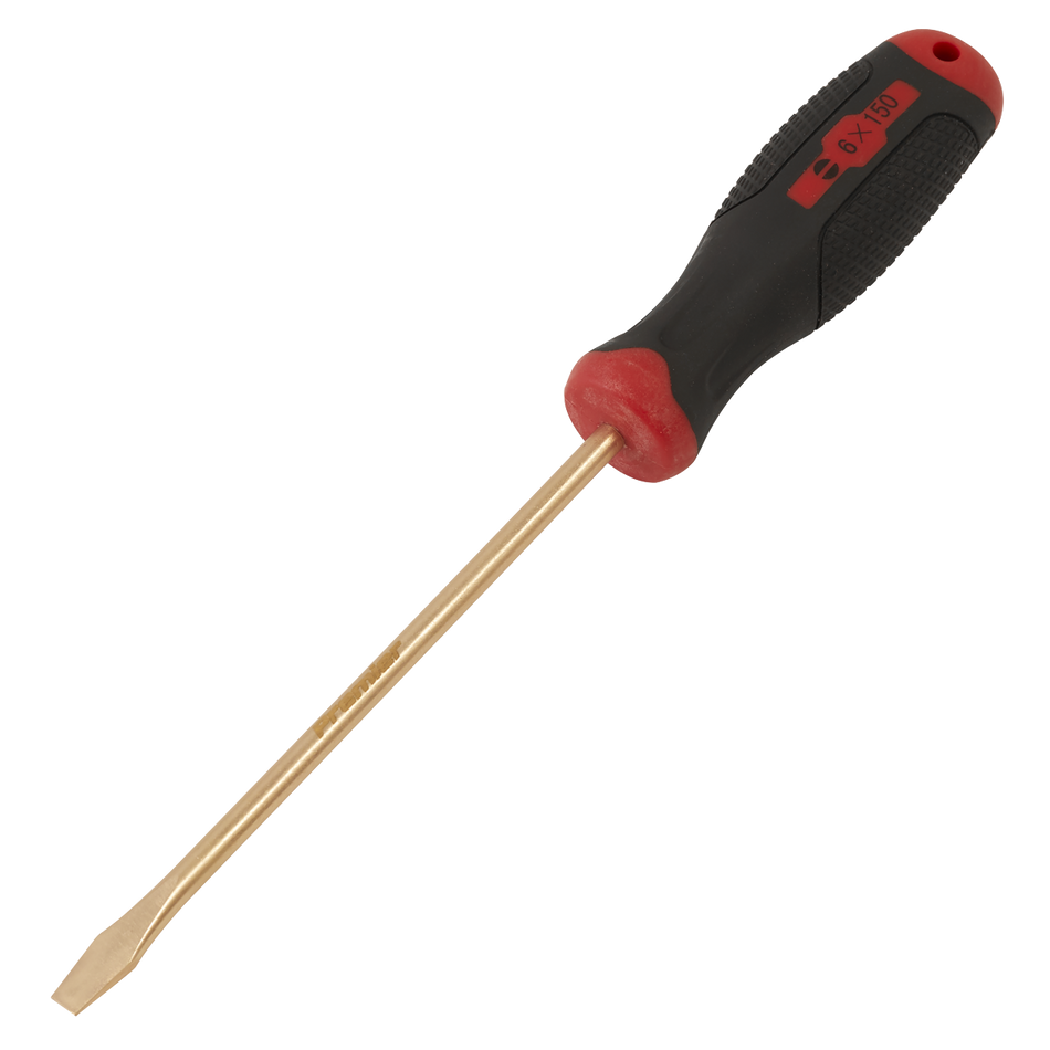 NS094 Non-Sparking Slotted Screwdriver 6 x 150mm