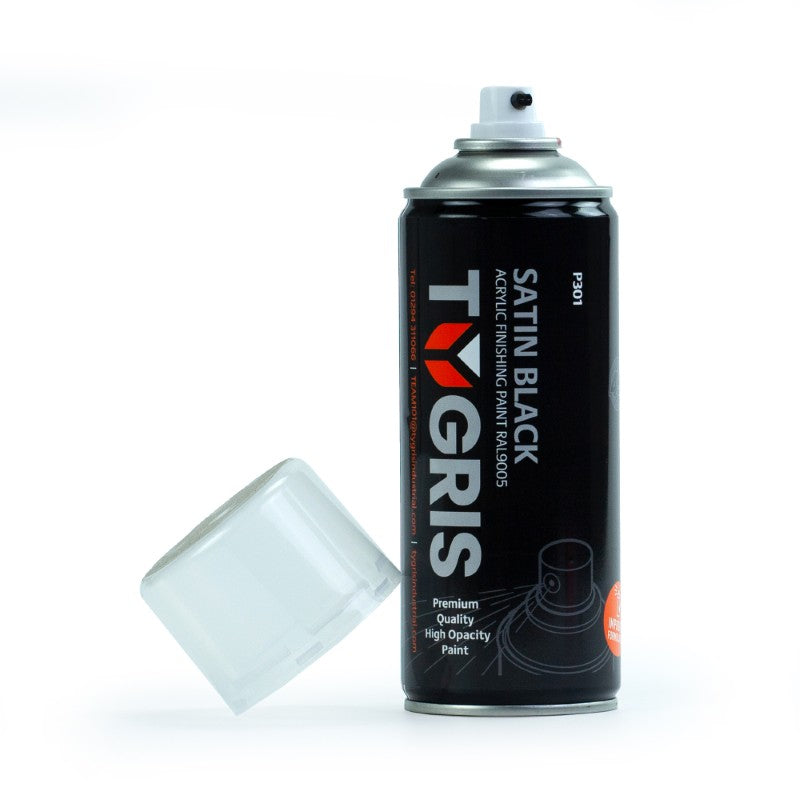 TYGRIS Satin Black Paint (RAL9005) 400ml