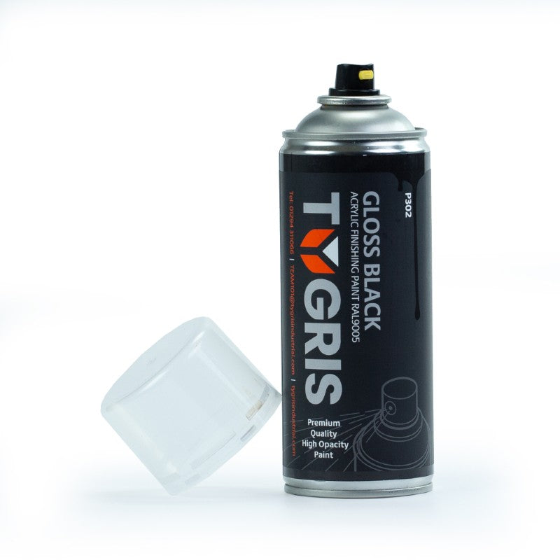 TYGRIS Gloss Black Paint (RAL9005) 400ml