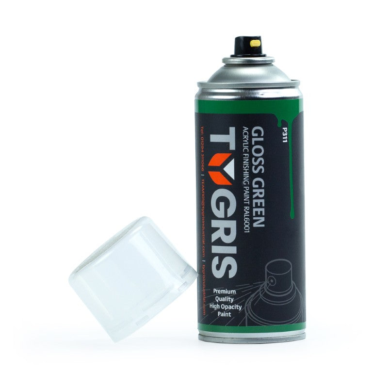 TYGRIS Gloss Green Paint (RAL6001) 400ml