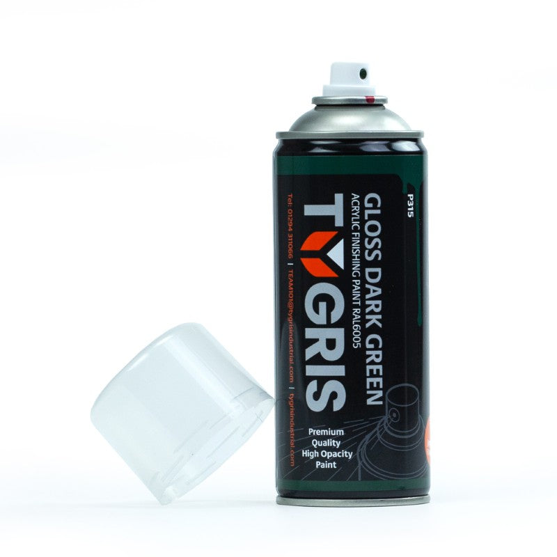 TYGRIS Gloss Dark Green Paint (RAL6005) 400ml
