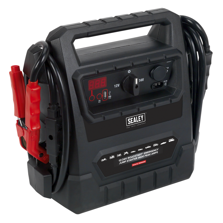 PBI4424GS 12/24V RoadStart Emergency Jump Starter 4600 Peak Amps