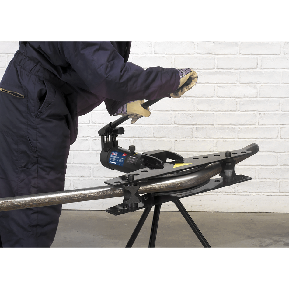 PBS90 Industrial Hydraulic Pipe Bender with Stand 9 Tonne