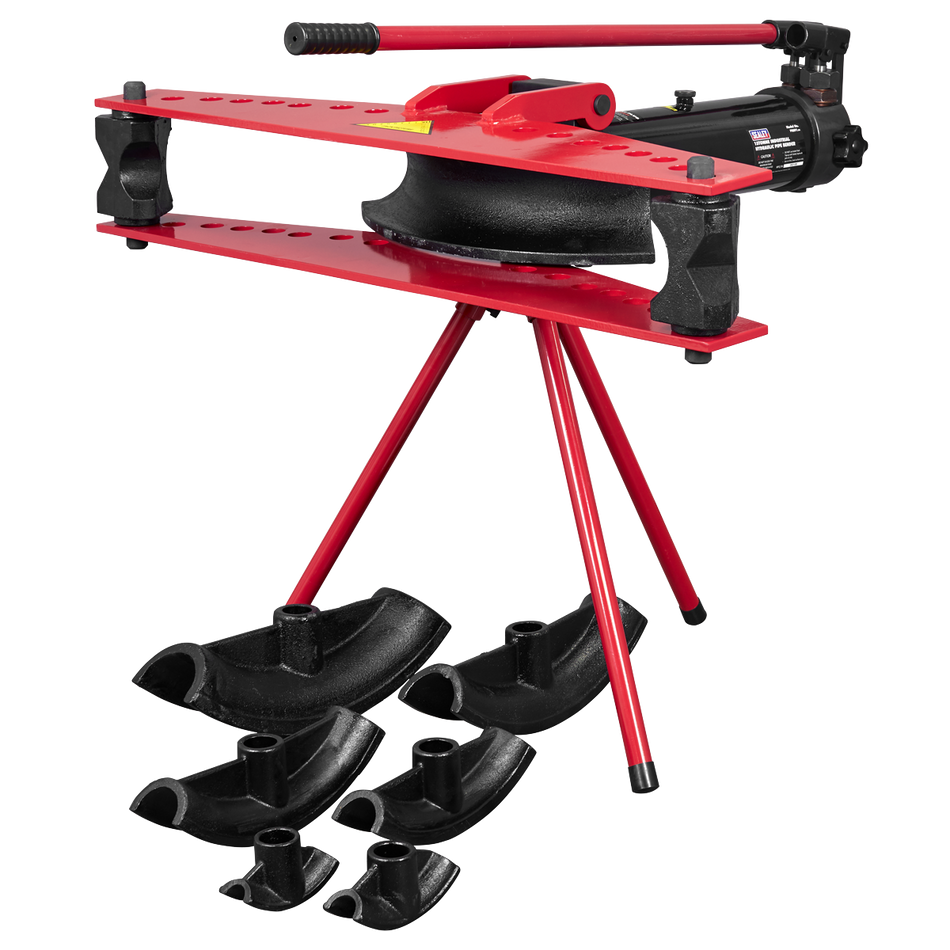 PBS91 Industrial Hydraulic Pipe Bender with Stand 15 Tonne