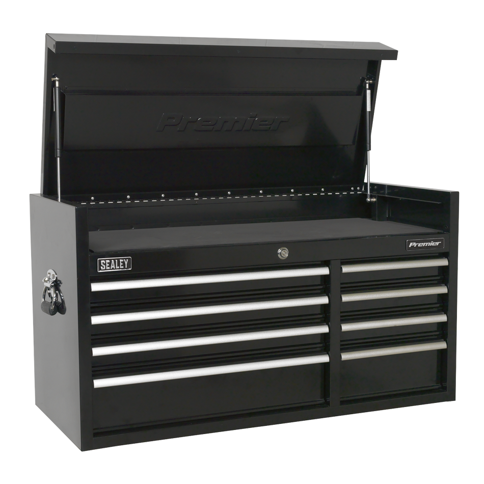 PTB104008 Premier Heavy-Duty Extra-Wide Topchest 8 Drawer 1040mm - Black