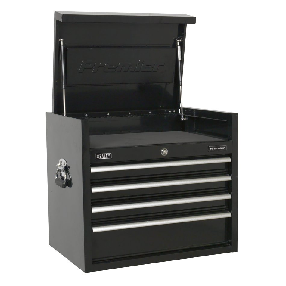 PTB66004 Premier Heavy-Duty Topchest 4 Drawer 660mm - Black