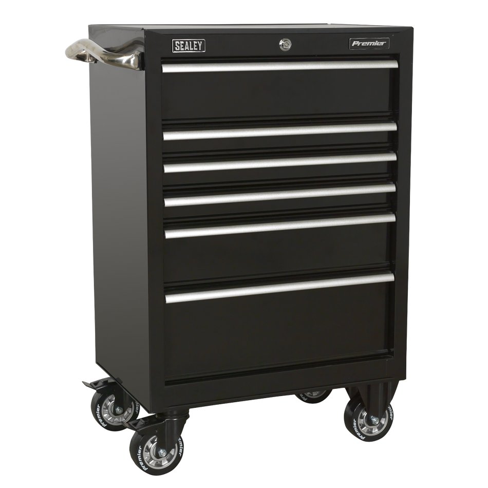 PTB67506 Premier Heavy-Duty Rollcab 6 Drawer 675mm - Black