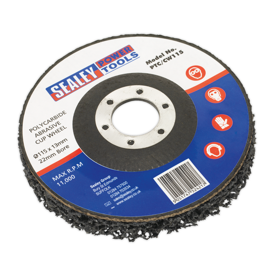 PTC/CW115 Polycarbide Cup Wheel 115 x 13 x 22mm