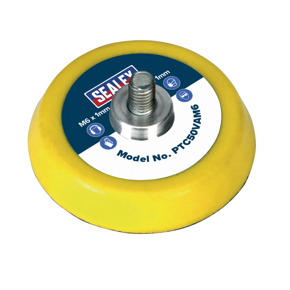 PTC50VAM6 50mm Hook-and-Loop Backing Pad M6 x 1mm
