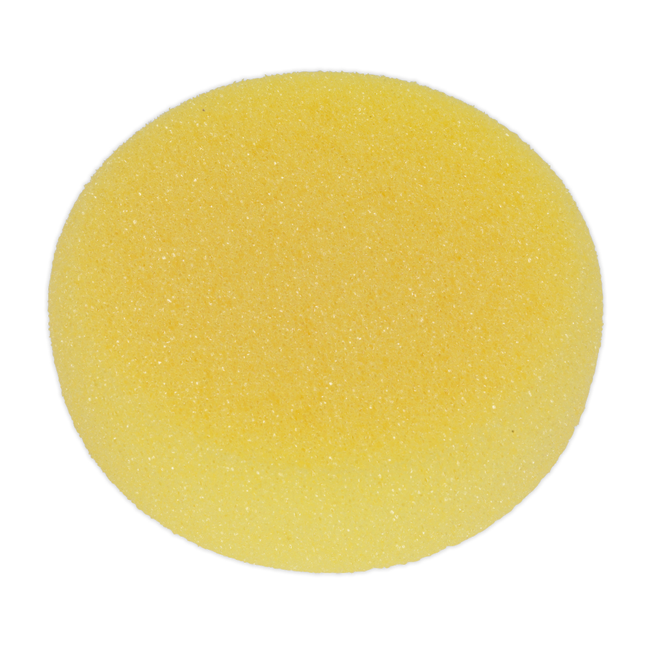 PTCCHV150Y Hook-and-Loop Buffing & Polishing Foam Head 150 x 50mm - Yellow/Coarse
