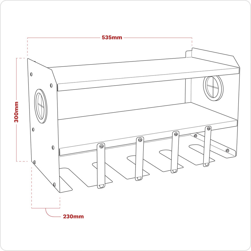 PTSR5 Power Tool Storage Rack - 5 Bay