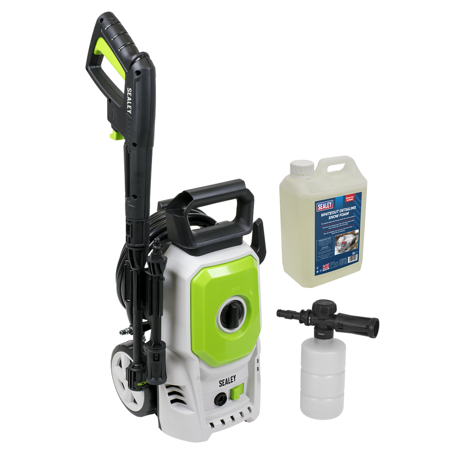 PW1610COMBO Pressure Washer with Snow Foam 100bar 390L/hr