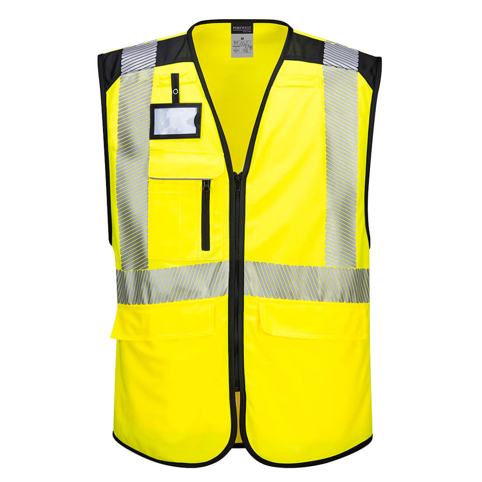 PW309 PW3 Hi-Vis Executive Vest Yellow/Black XL