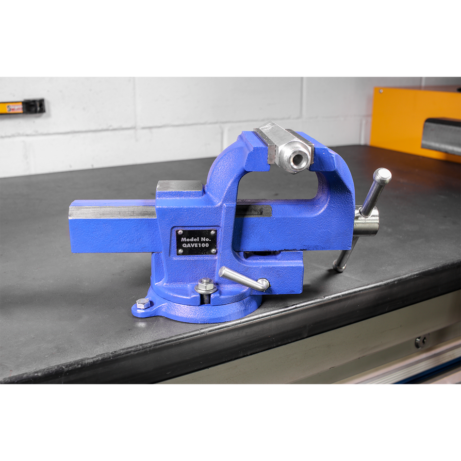 QAVE100 Quick Action SG Iron Vice with Swivel Base 100mm