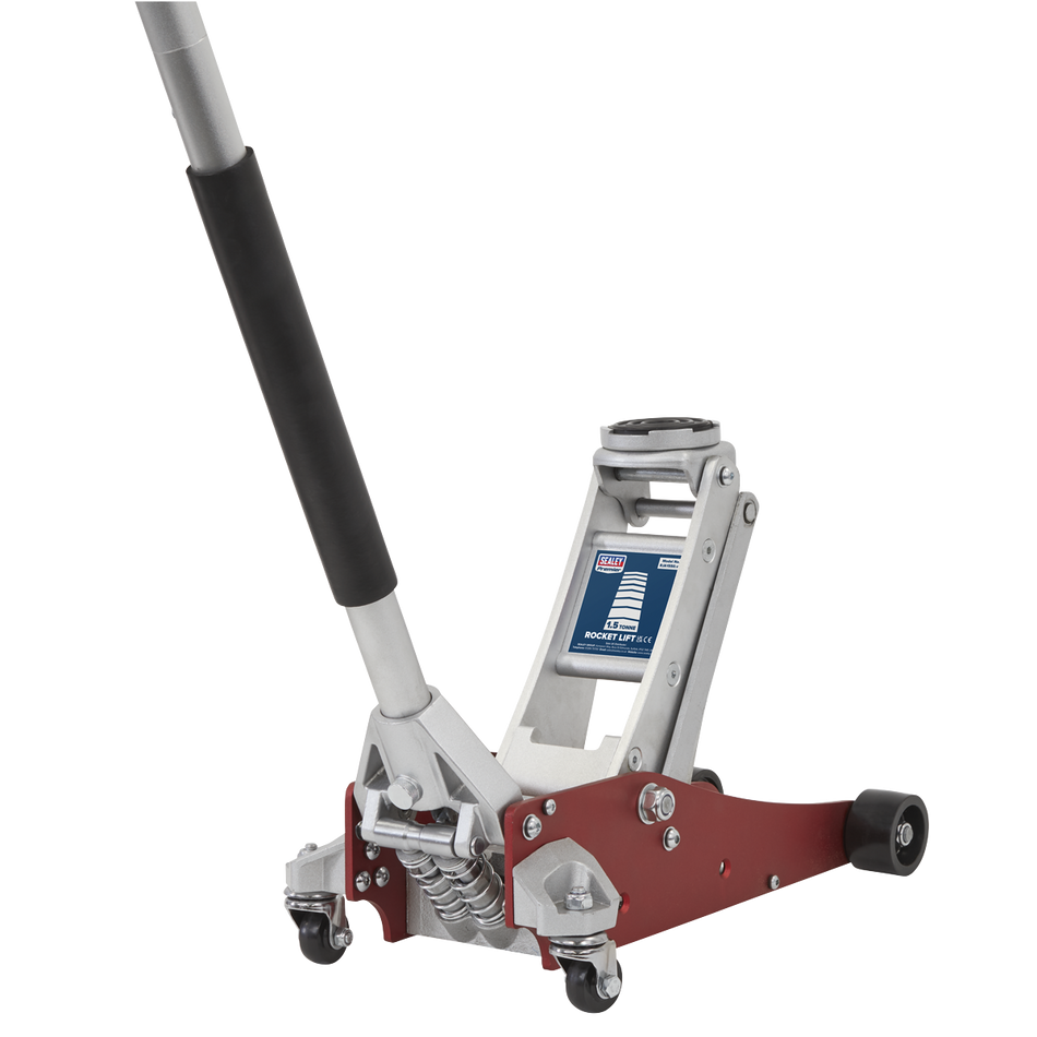 RJA1550 Premier Low Profile Aluminium Trolley Jack with Rocket Lift 1.5 Tonne