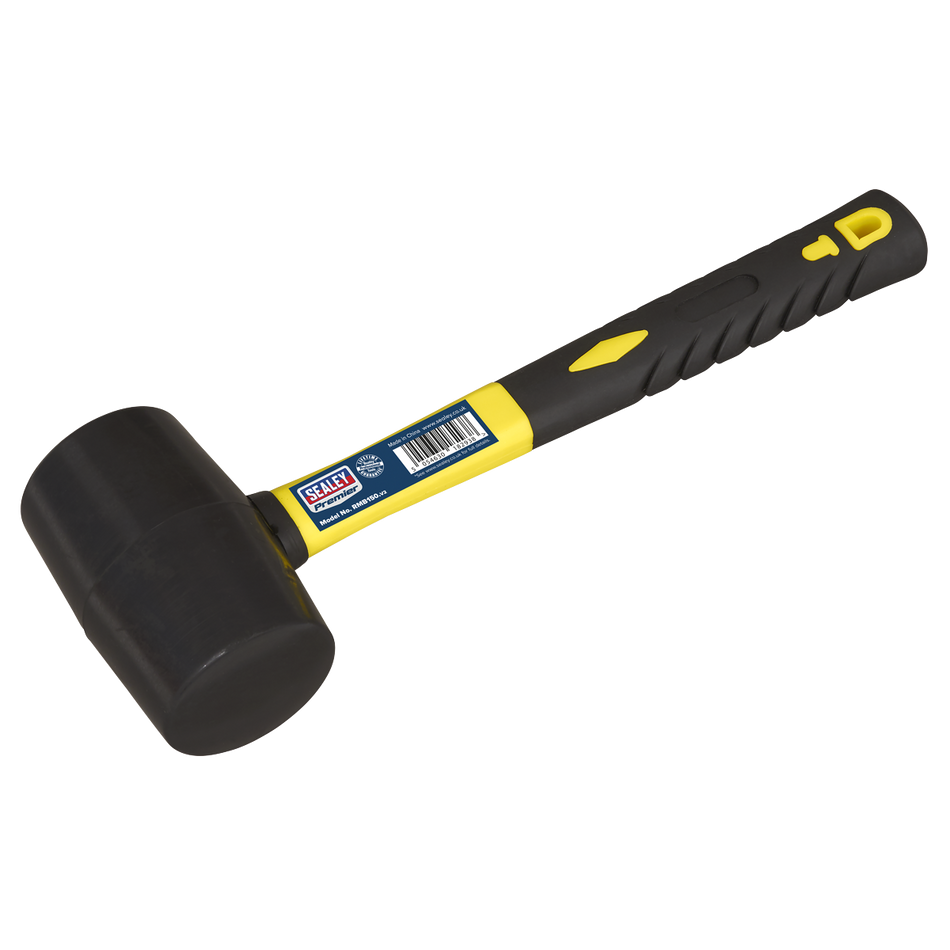 RMB150 Premier Rubber Mallet with Fibreglass Shaft 1.5lb