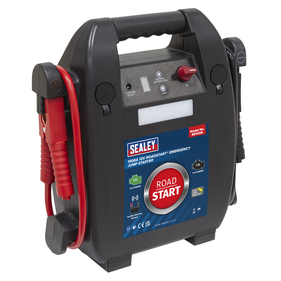 RS102B RoadStart 12V Emergency 6-Cylinder Jump Starter 3.5L