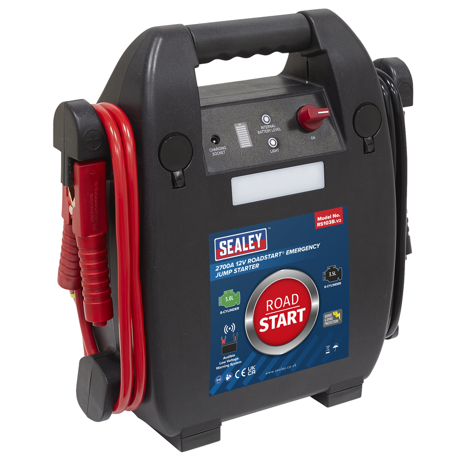 RS103B RoadStart 12V Emergency 8-Cylinder Jump Starter 5L