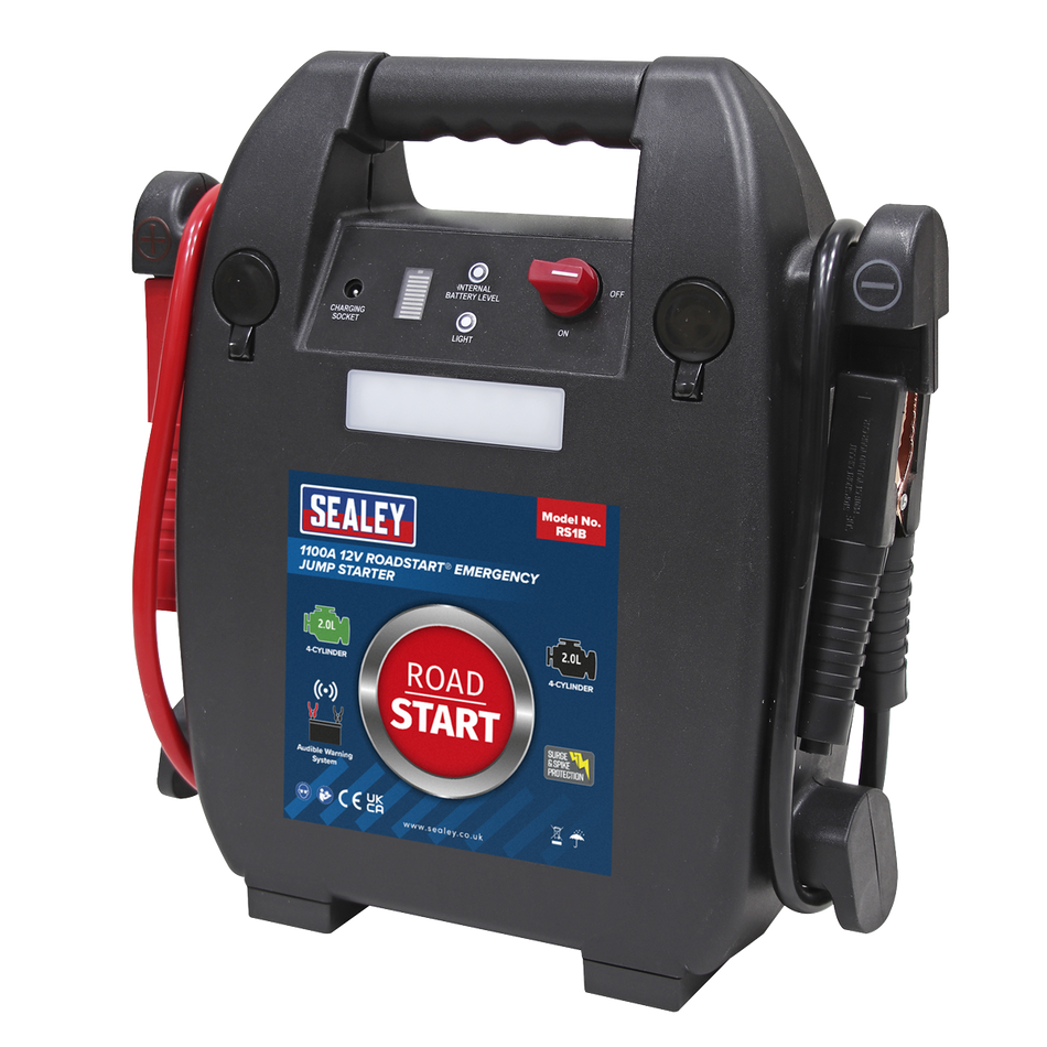 RS1B RoadStart 12V Emergency 4-Cylinder Jump Starter 2L