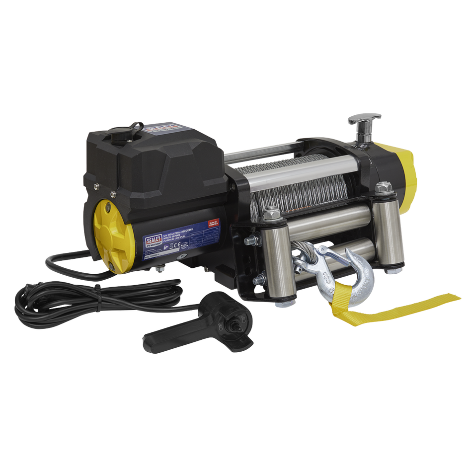RW5675 Premier Industrial Recovery Winch 5675kg (12500lb) Line Pull 12V