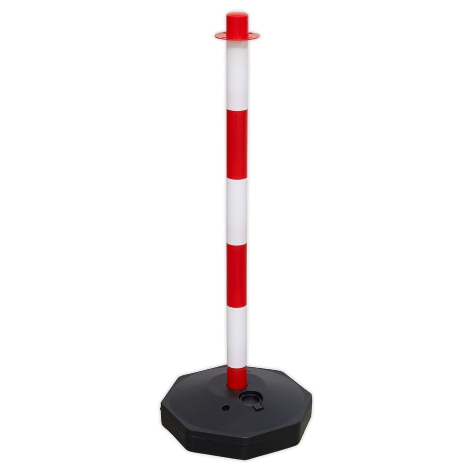 RWPB01 Red/White Post with Base