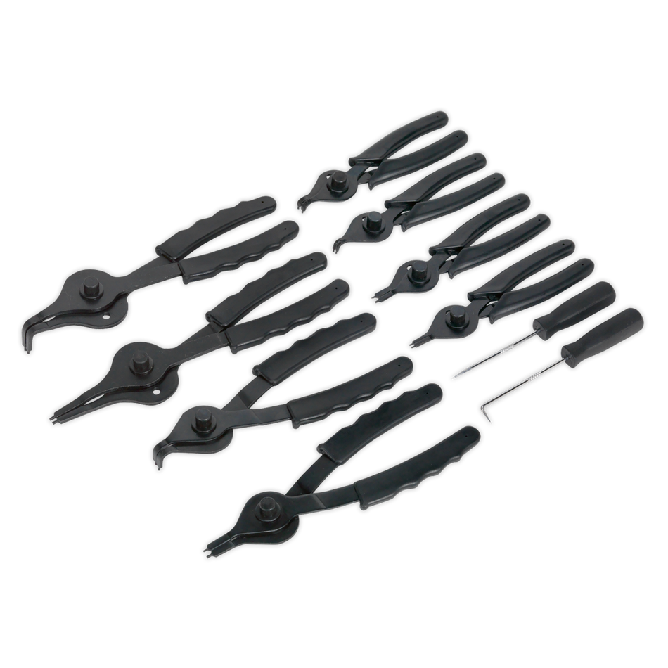 S01064 Siegen Internal/External Circlip Pliers Set 10pc