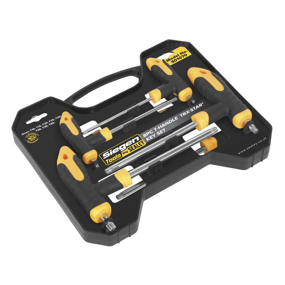 S01070 Siegen T-Handle TRX-Star* Key Set 8pc