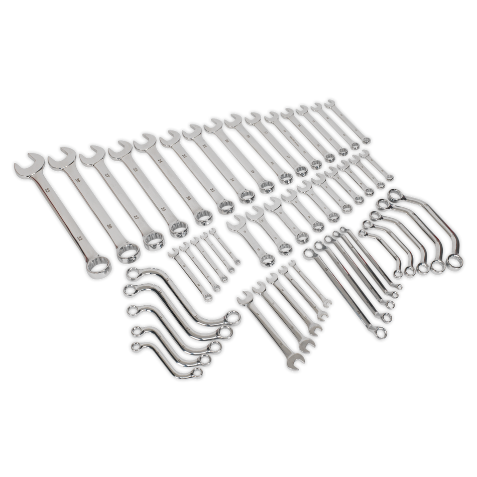 S01084 Siegen Multipurpose Spanner Set 50pc