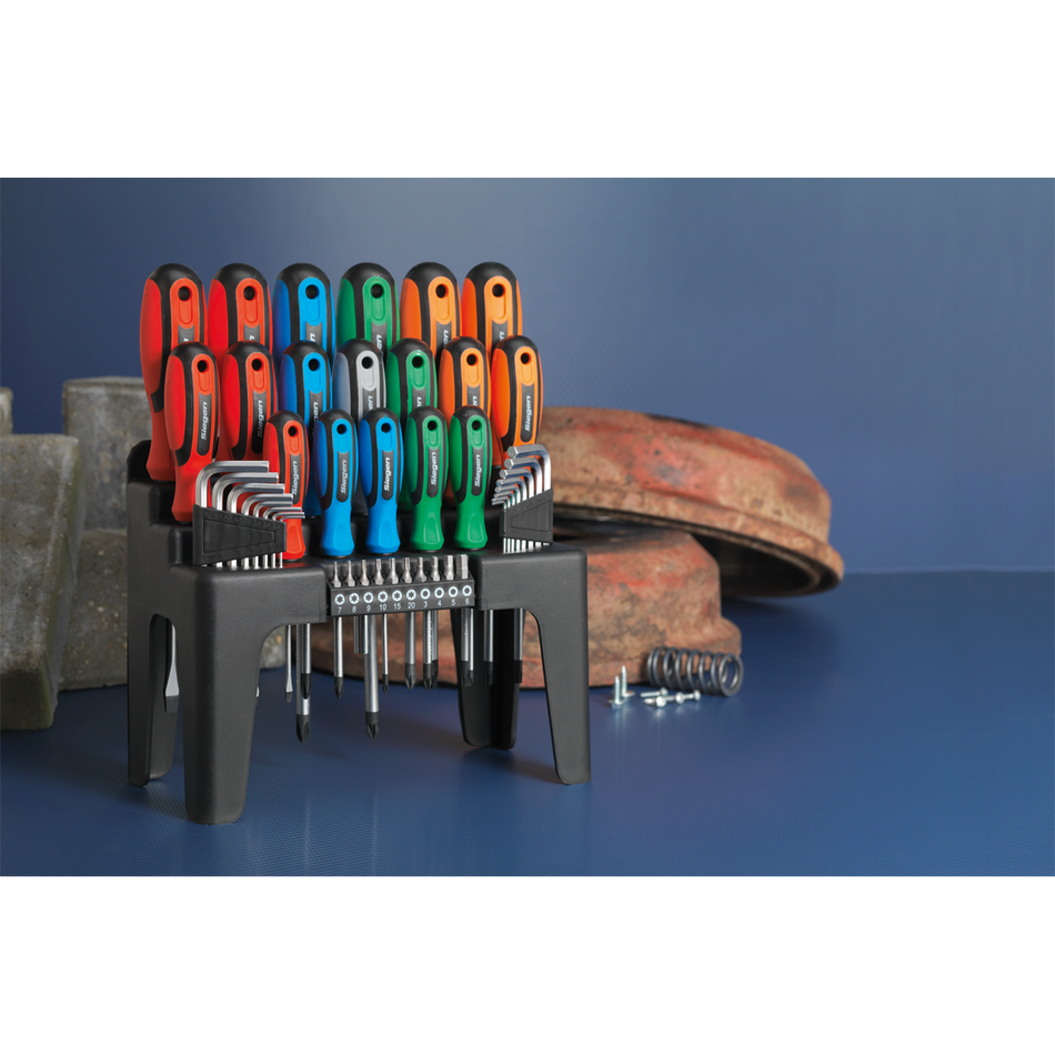 S01090 Siegen Screwdriver Hex Key & Bit Set 44pc