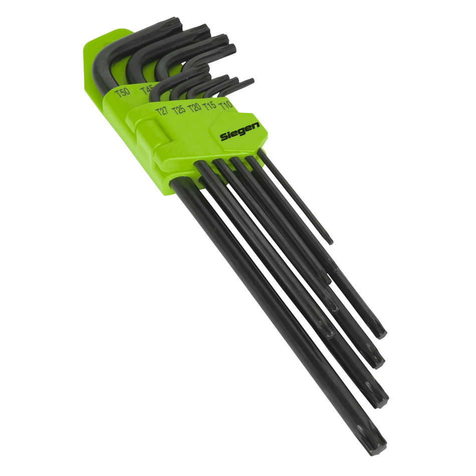 S01096 Siegen Extra-Long TRX-Star* Key Set 9pc