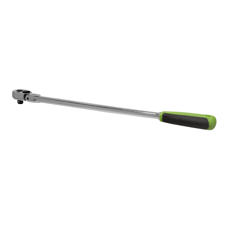 S01208 Siegen Extra-Long Flexi-Head Ratchet Wrench with Flip Reverse 3/8"Sq Drive