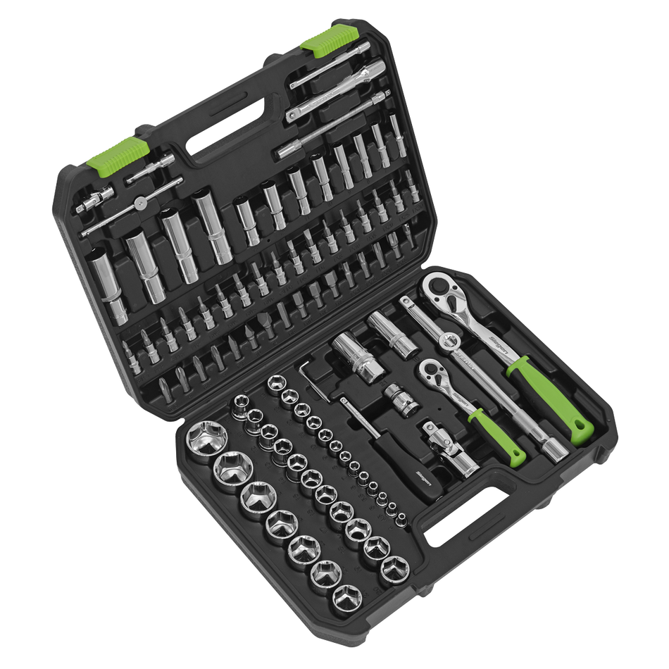 S01210 Siegen Socket Set 1/4" & 1/2"Sq Drive 94pc