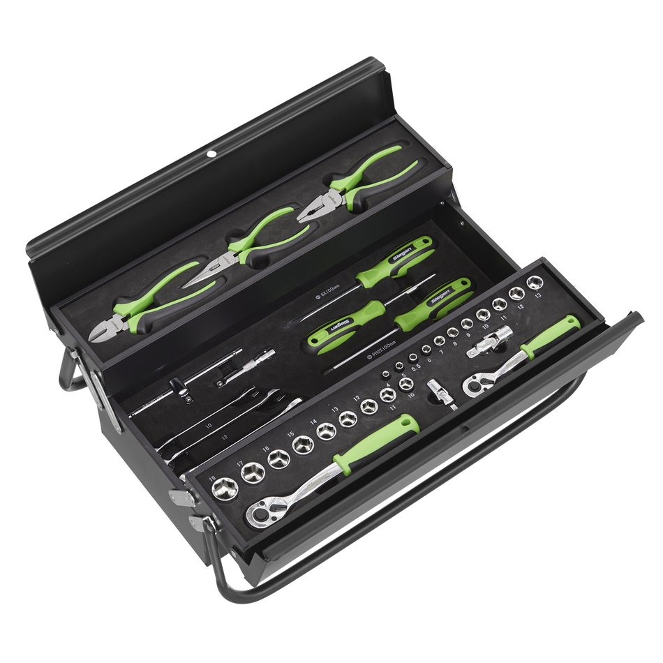 S01215 Siegen Cantilever Toolbox with Tool Kit 70pc