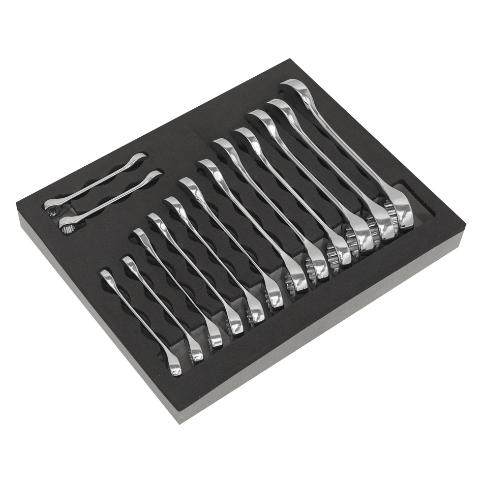 S01232 Siegen Stubby Combination Spanner Set 14pc