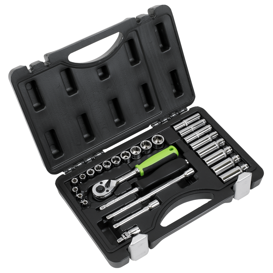 S01234 Siegen Socket Set 1/4"Sq Drive 26pc